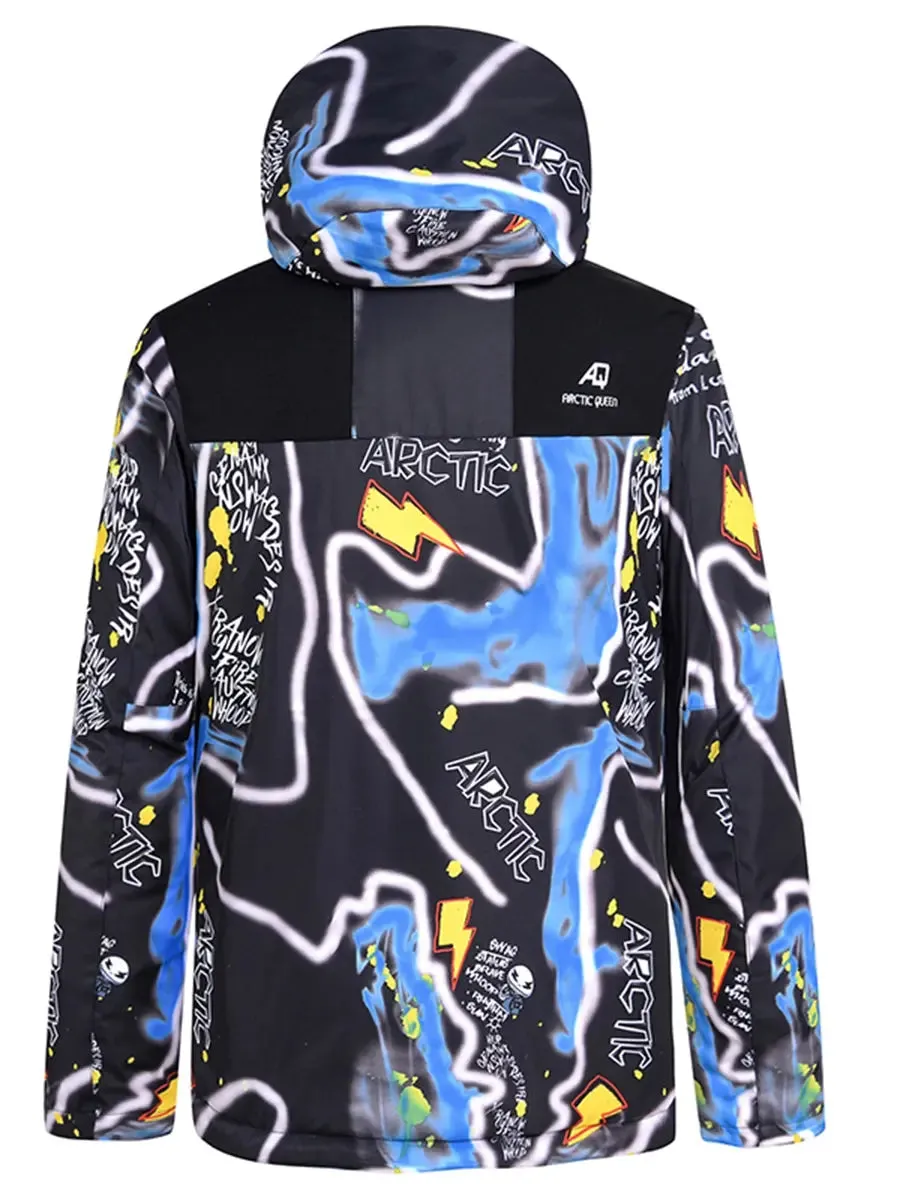 Riuiyele Men Skiing Snowboarding Insulated Snow Jacket
