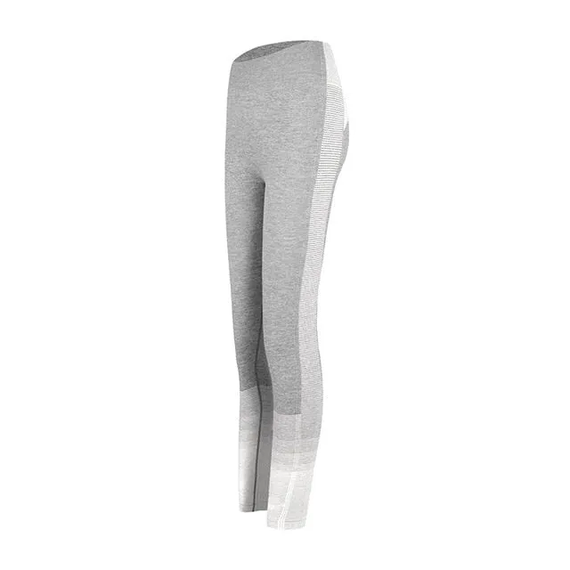Seamless Rib Yoga Set Sport Outfits Suit