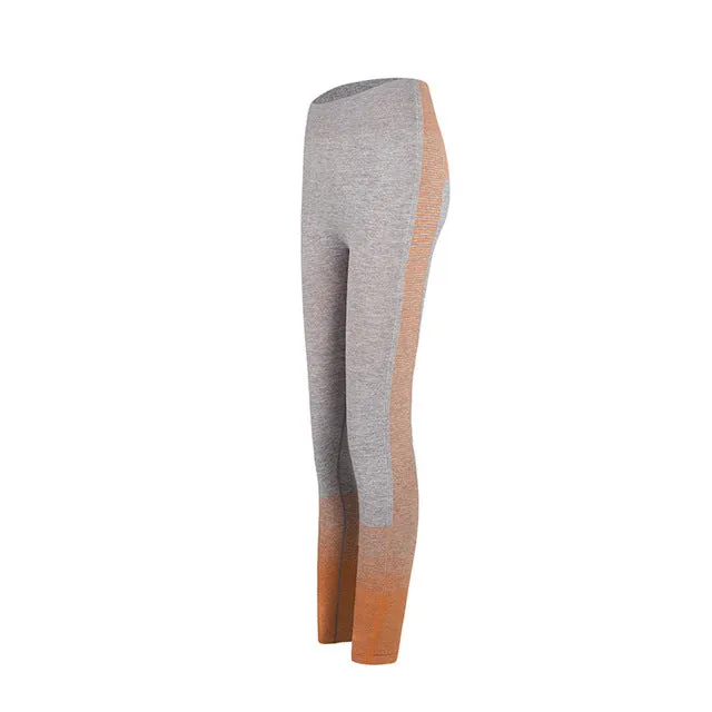 Seamless Rib Yoga Set Sport Outfits Suit