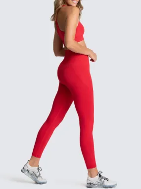 Seamless Tights and Sports Bra Set
