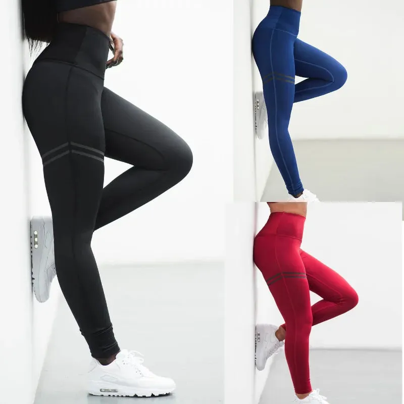 Seamless Yoga Leggings for Women - Athletic Fitness Tights | High-Waist Gym Pants for Workout & Sports