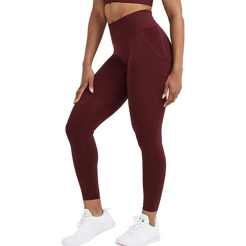 SHP ONER ACTIVE Red Effortless Seamless Tight Gym Leggings