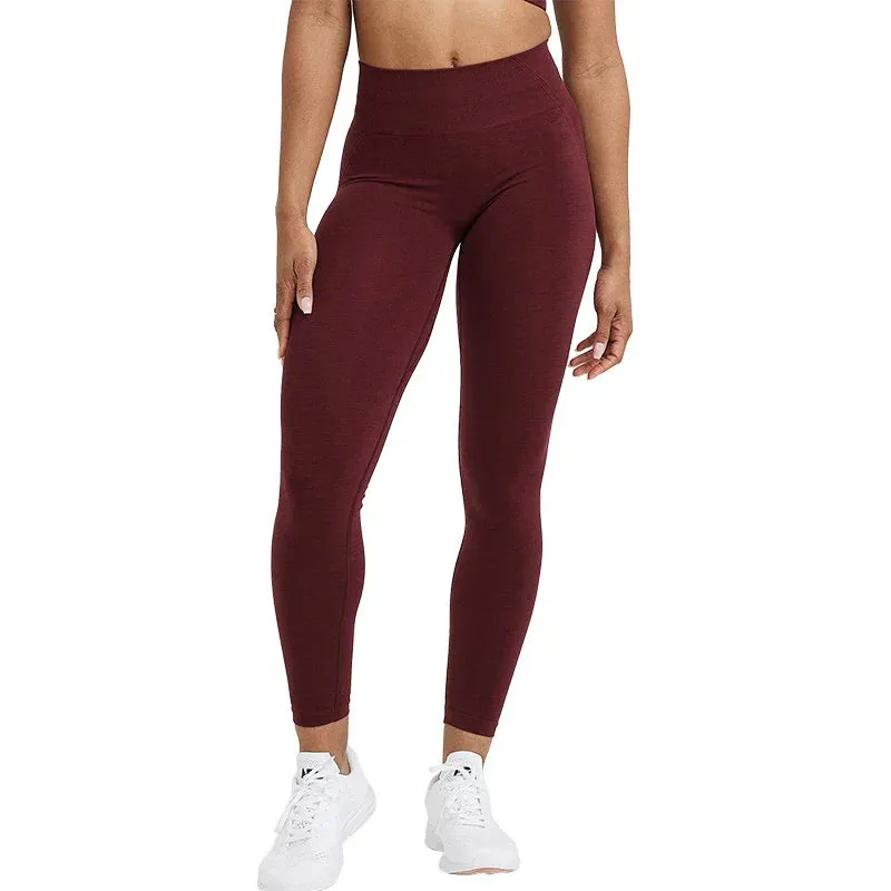 SHP ONER ACTIVE Red Effortless Seamless Tight Gym Leggings
