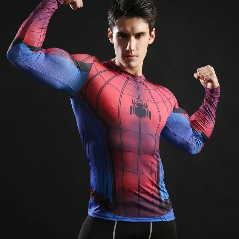 SPIDERMAN Compression Shirt for Men (Long Sleeve)