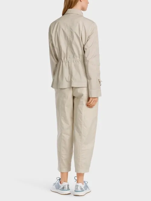 SPORTY COTTON BLAZER W DRAWSTRING DETAILS