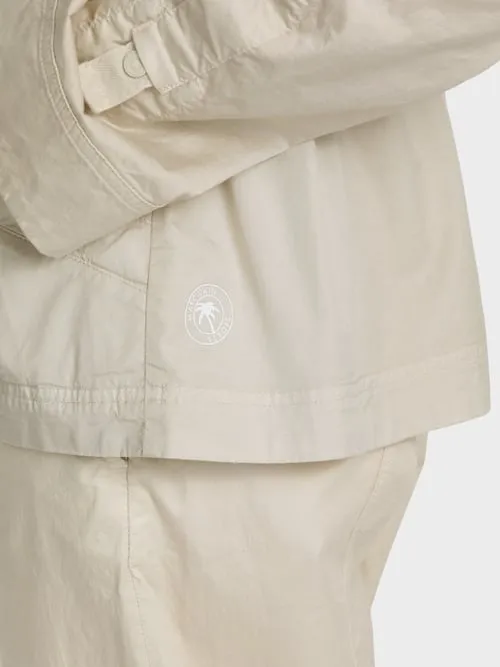 SPORTY COTTON BLAZER W DRAWSTRING DETAILS