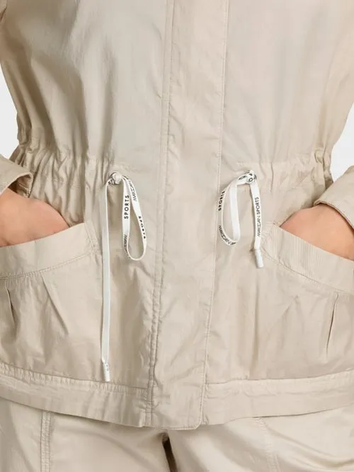 SPORTY COTTON BLAZER W DRAWSTRING DETAILS