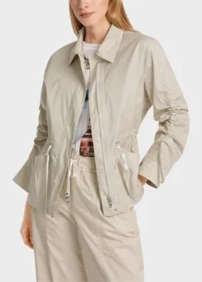 SPORTY COTTON BLAZER W DRAWSTRING DETAILS