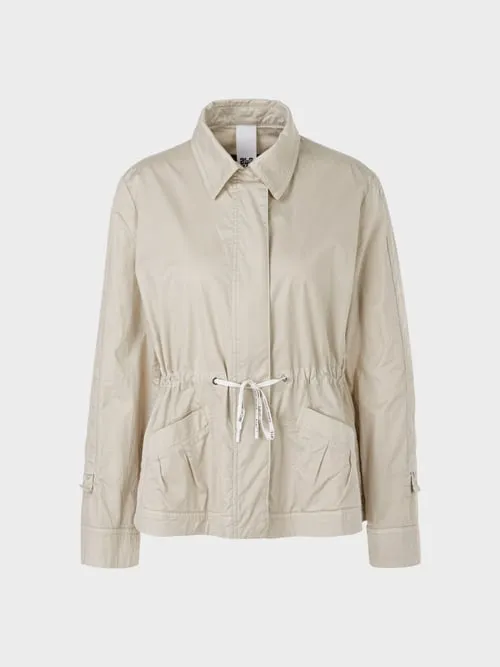 SPORTY COTTON BLAZER W DRAWSTRING DETAILS