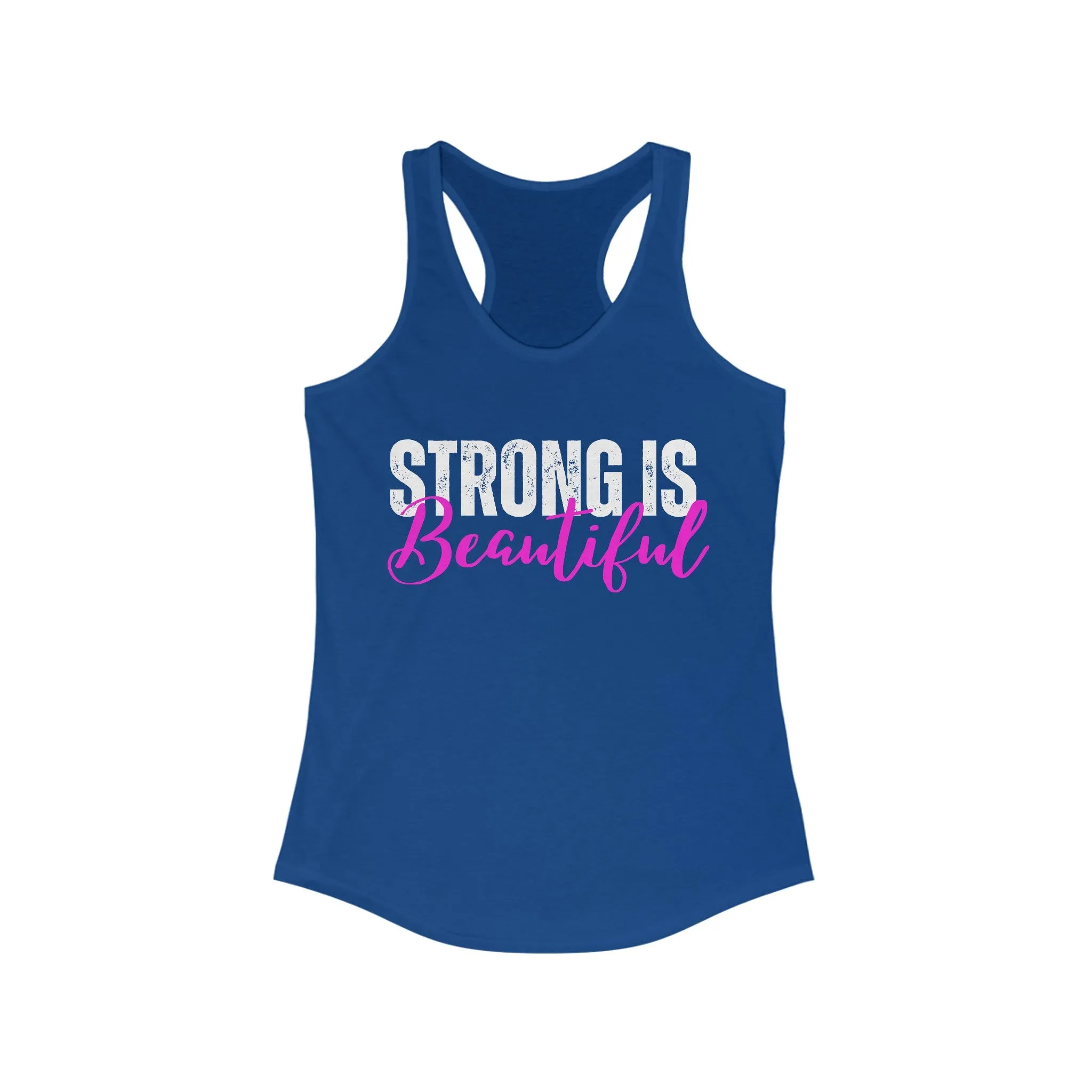 Strong is Beautiful Shirt for Workout Lover gifts for Womens Tank Tops for Gym gifts for Her gift for Mom Tank Tops Strength Training T Shirts