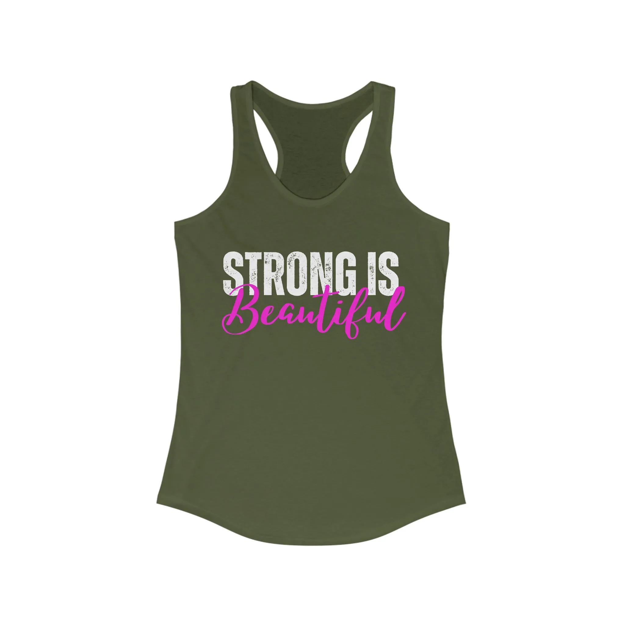 Strong is Beautiful Shirt for Workout Lover gifts for Womens Tank Tops for Gym gifts for Her gift for Mom Tank Tops Strength Training T Shirts