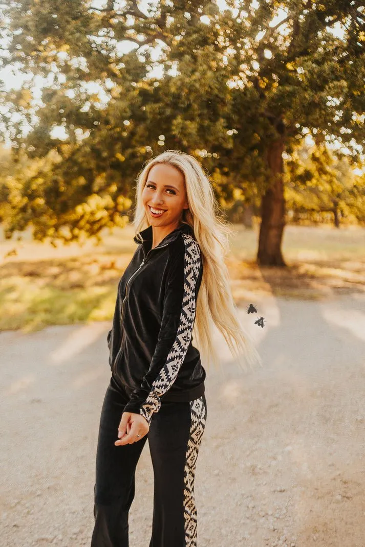 THE SHERIFF VELVET JOGGER SET