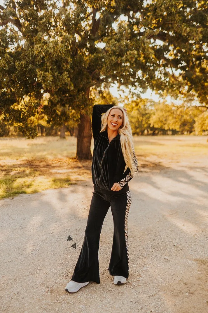 THE SHERIFF VELVET JOGGER SET