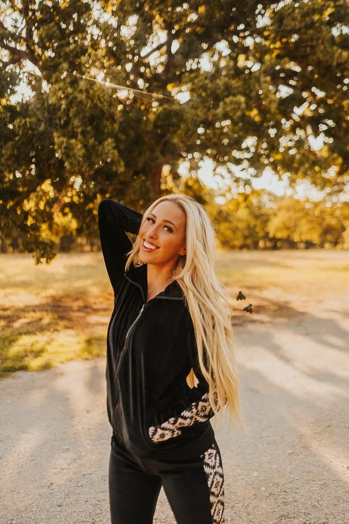 THE SHERIFF VELVET JOGGER SET