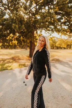 THE SHERIFF VELVET JOGGER SET