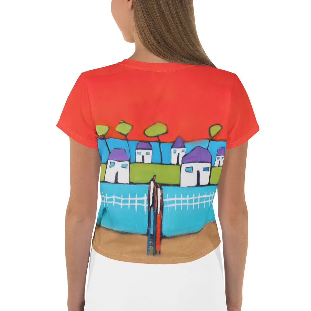 Together We Stand All-Over Print Crop Tee
