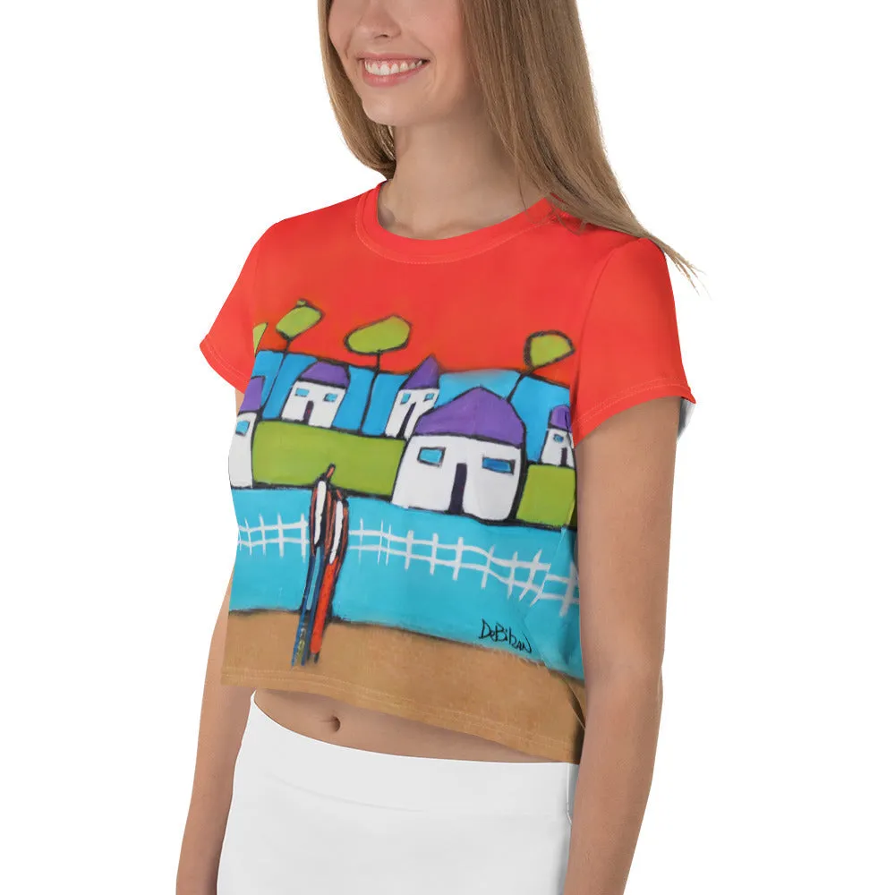 Together We Stand All-Over Print Crop Tee
