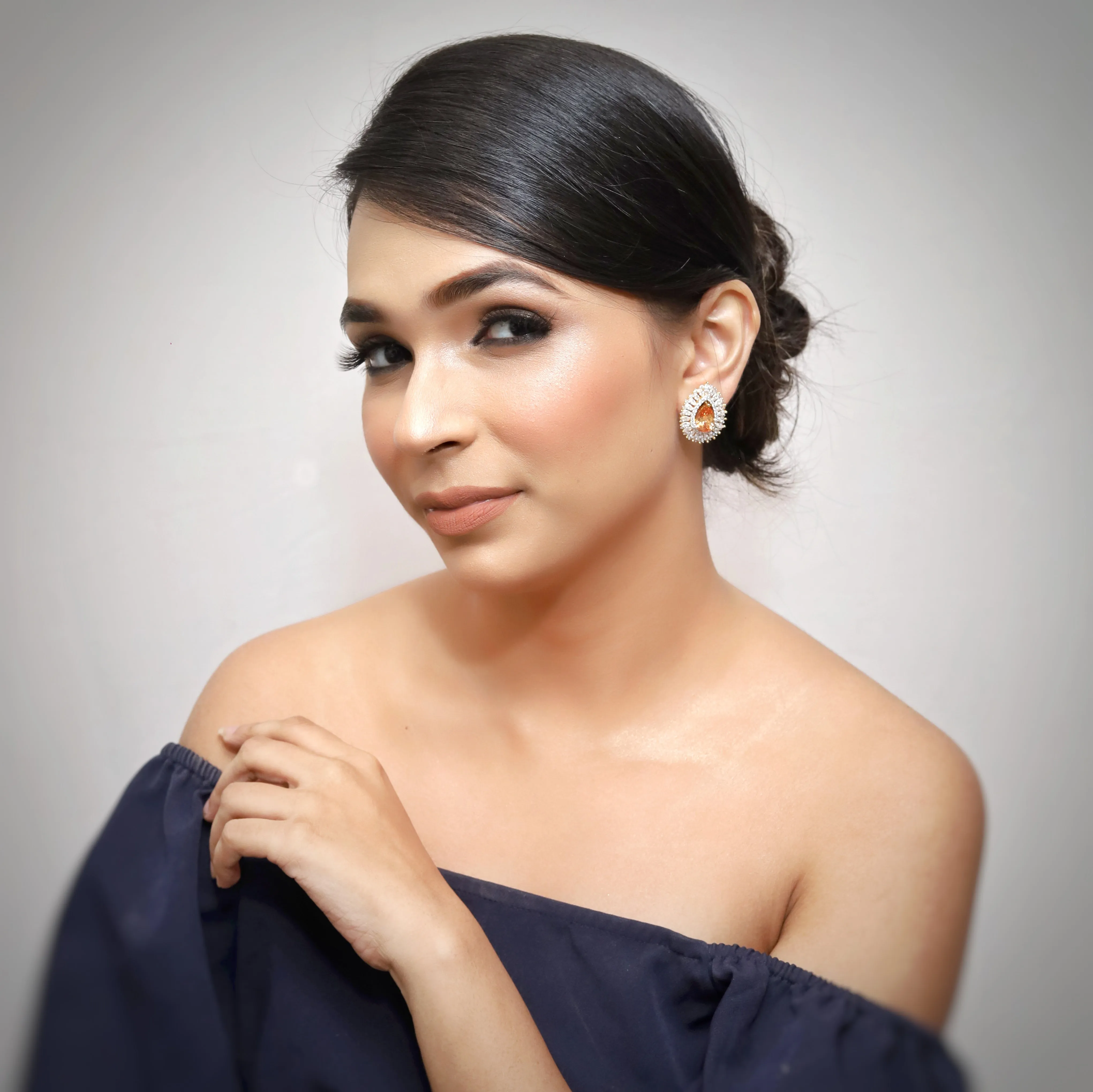 Tops/Studs Zircon/AD Earring 8877-100