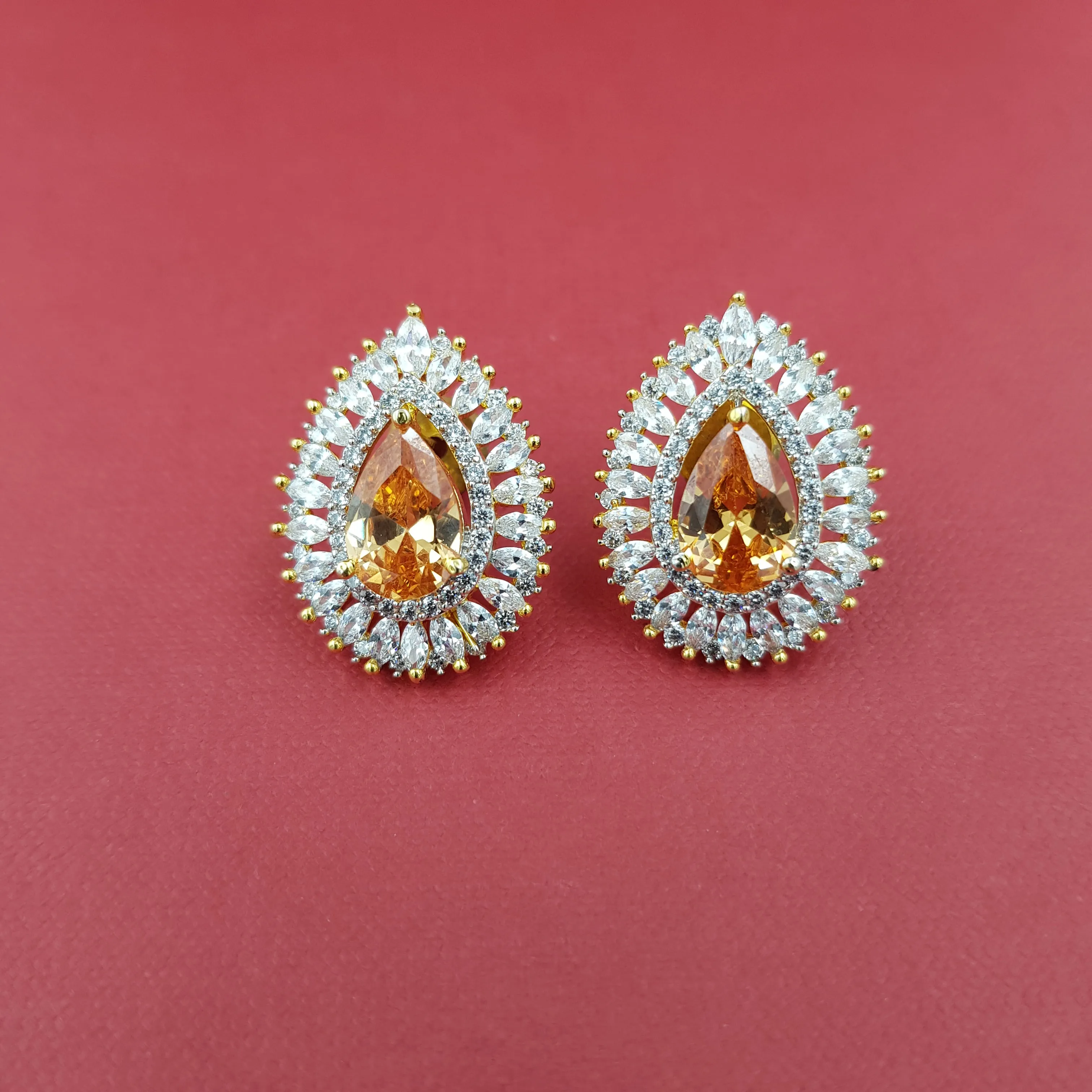 Tops/Studs Zircon/AD Earring 8877-100