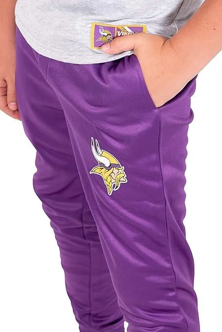 Ultra Game NFL Official Youth Super Soft Game Day Jogger Sweatpants, Minnesota Vikings|Minnesota Vikings
