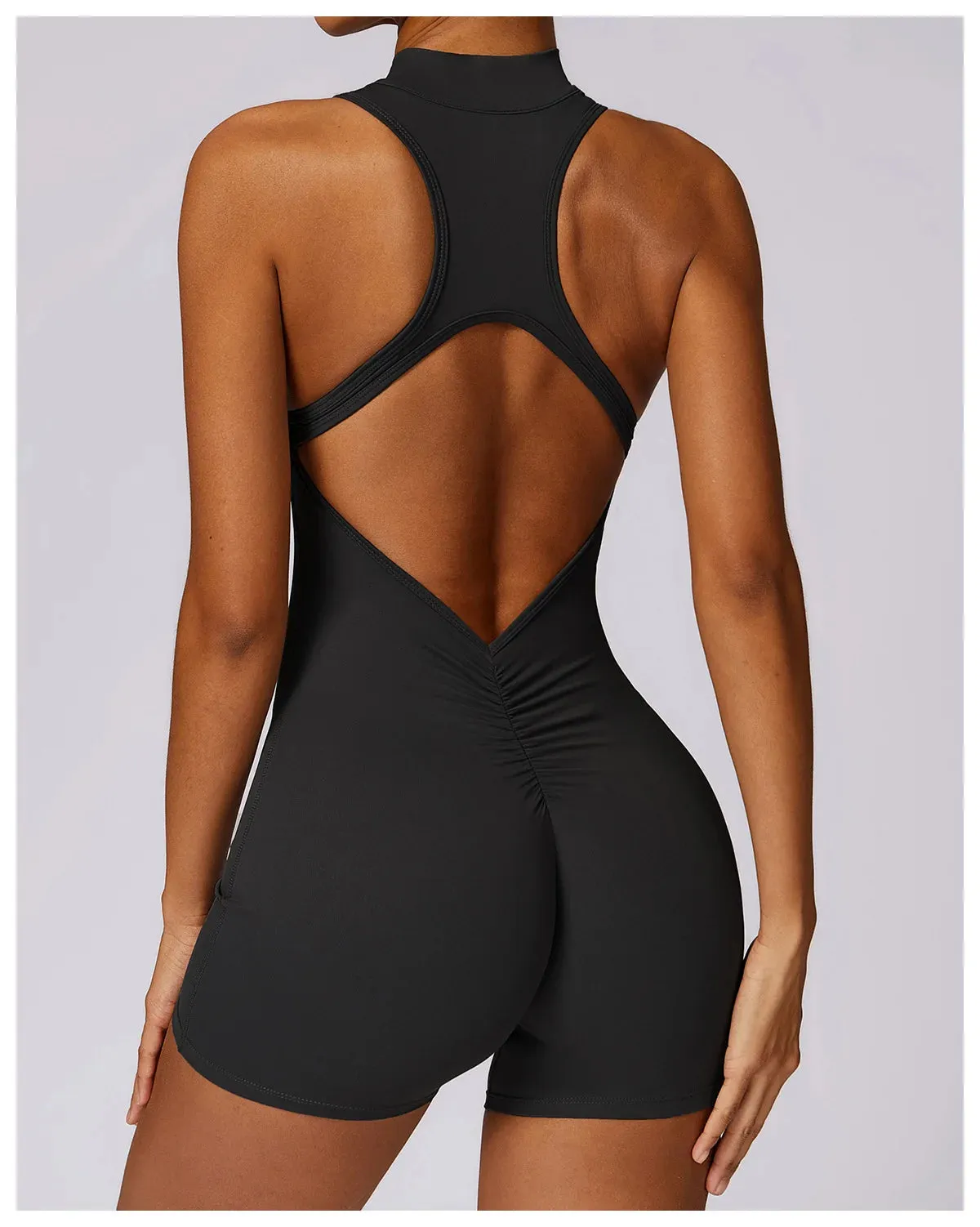 V-Back Scrunch Sport Romper