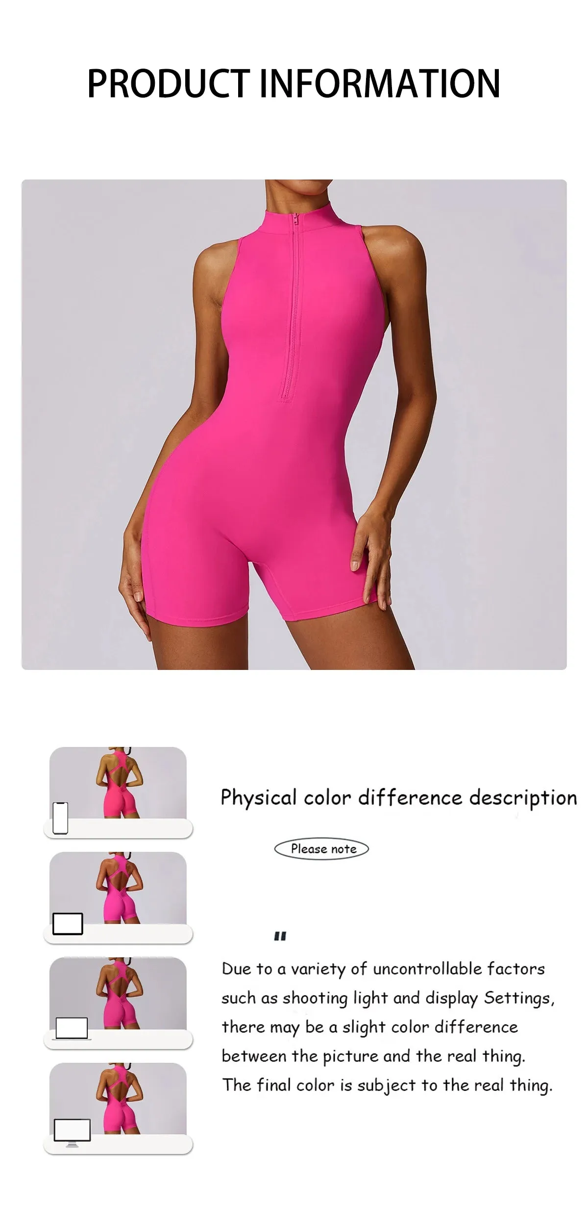 V-Back Scrunch Sport Romper