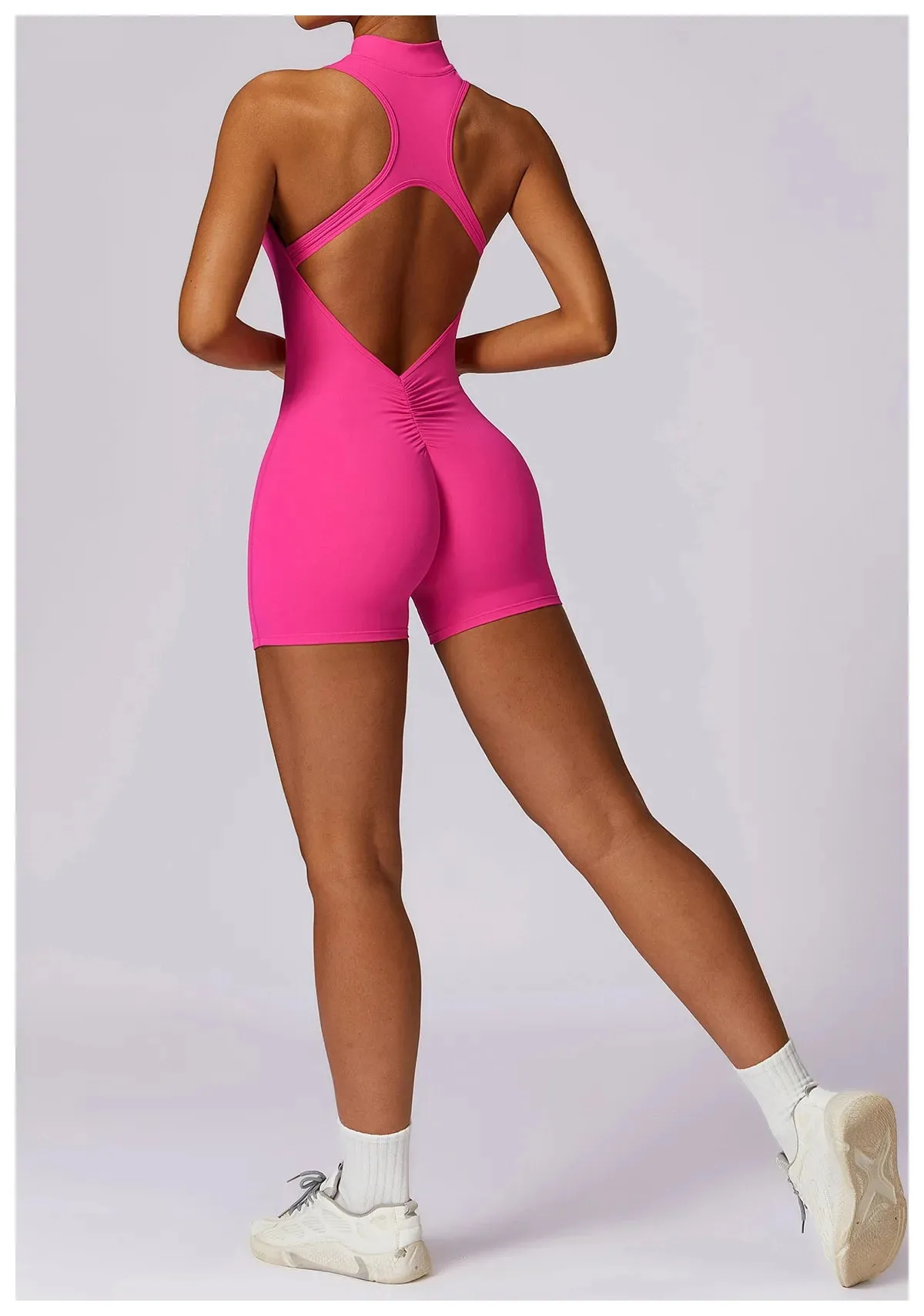 V-Back Scrunch Sport Romper