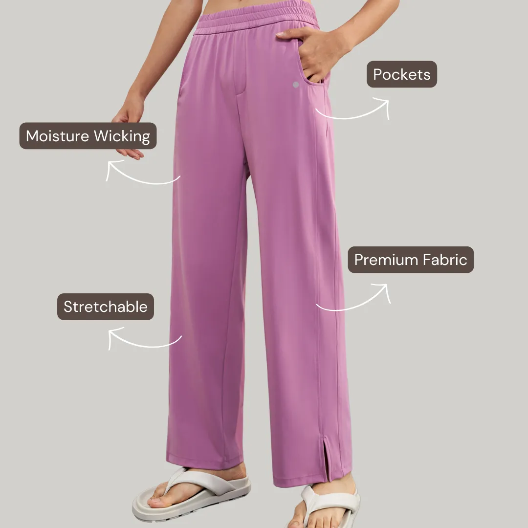 Wide Legged Comfort Set - Pink