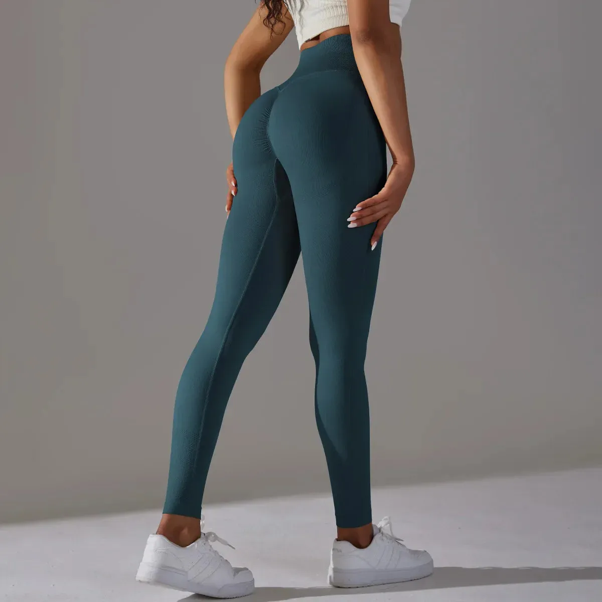 Woman High Waist Yoga Pants Running Elastic Tights Female Sportswear Sports Leggings
