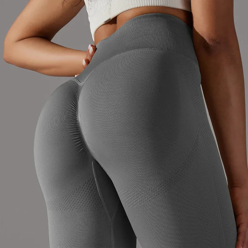 Woman High Waist Yoga Pants Running Elastic Tights Female Sportswear Sports Leggings