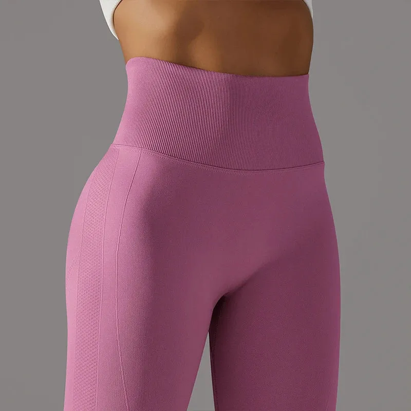 Woman High Waist Yoga Pants Running Elastic Tights Female Sportswear Sports Leggings