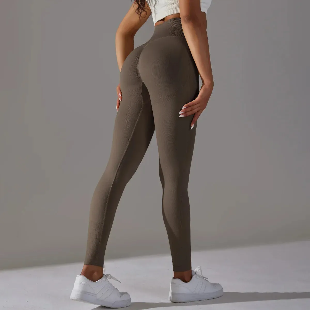 Woman High Waist Yoga Pants Running Elastic Tights Female Sportswear Sports Leggings