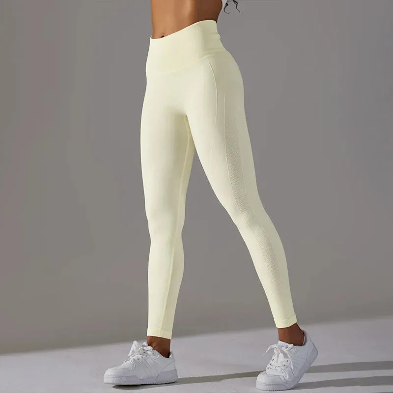 Woman High Waist Yoga Pants Running Elastic Tights Female Sportswear Sports Leggings