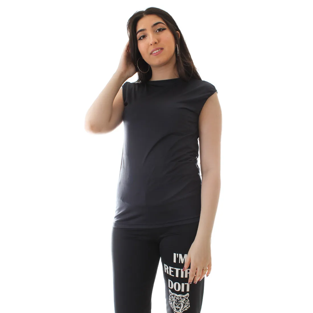 Women's Workout 3 Piece Set/ black -6221