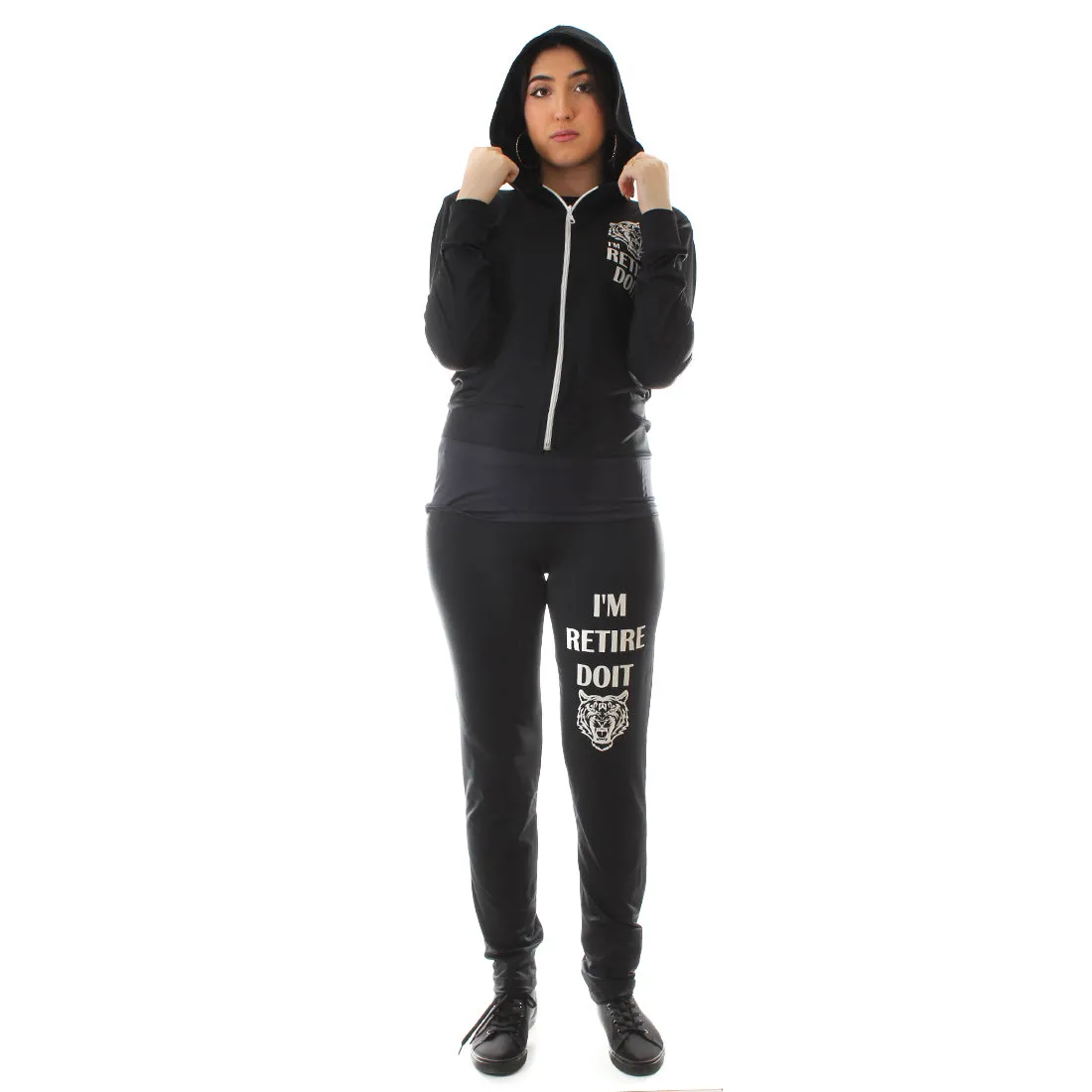 Women's Workout 3 Piece Set/ black -6221