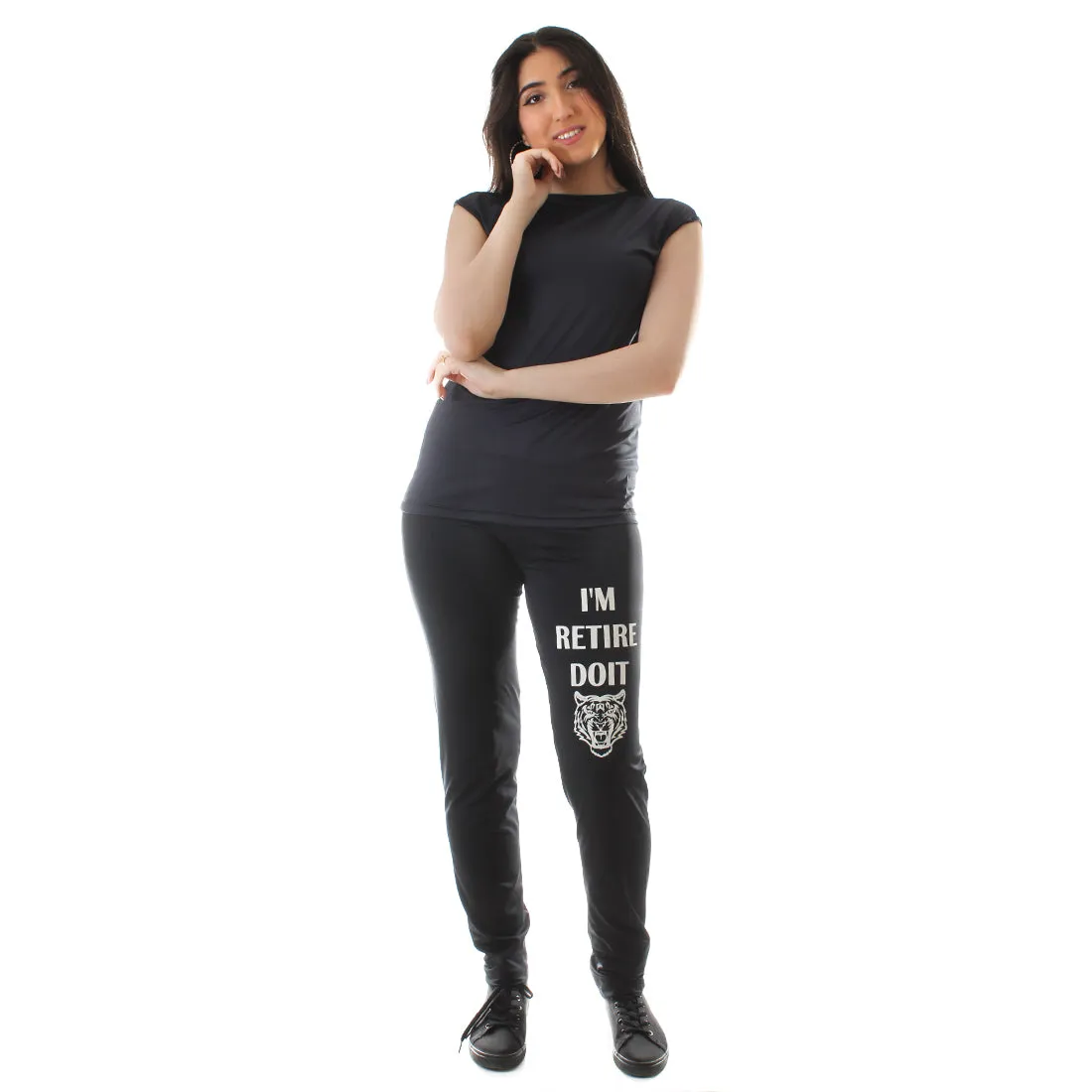 Women's Workout 3 Piece Set/ black -6221
