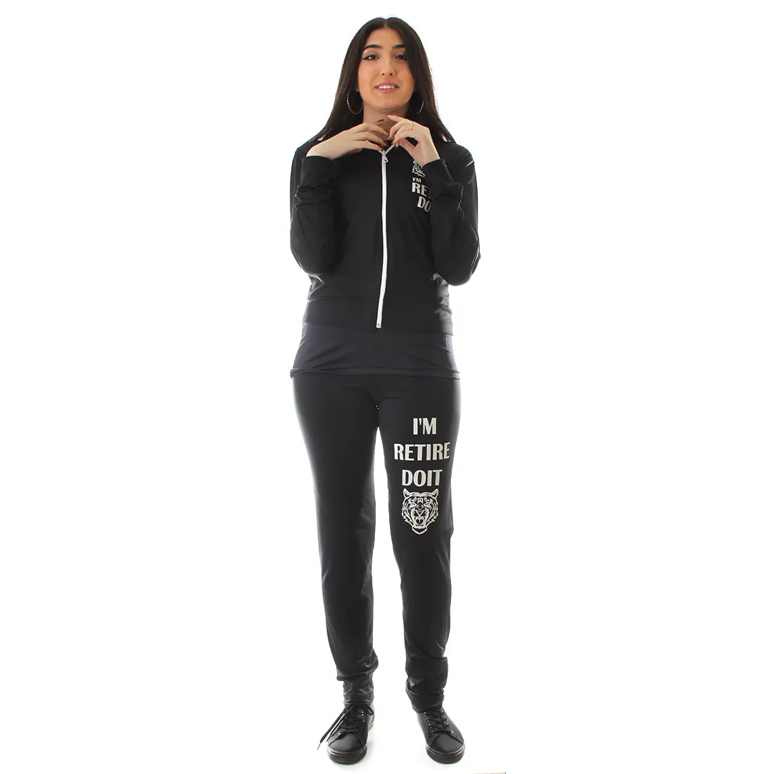 Women's Workout 3 Piece Set/ black -6221