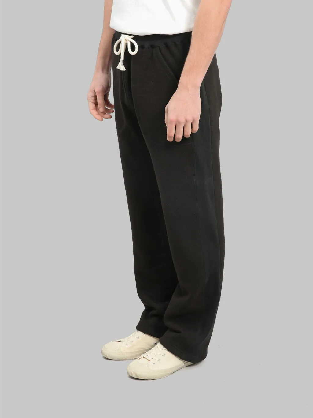 Wonder Looper 876gsm Double Heavyweight French Terry Sweatpants Sumi Black