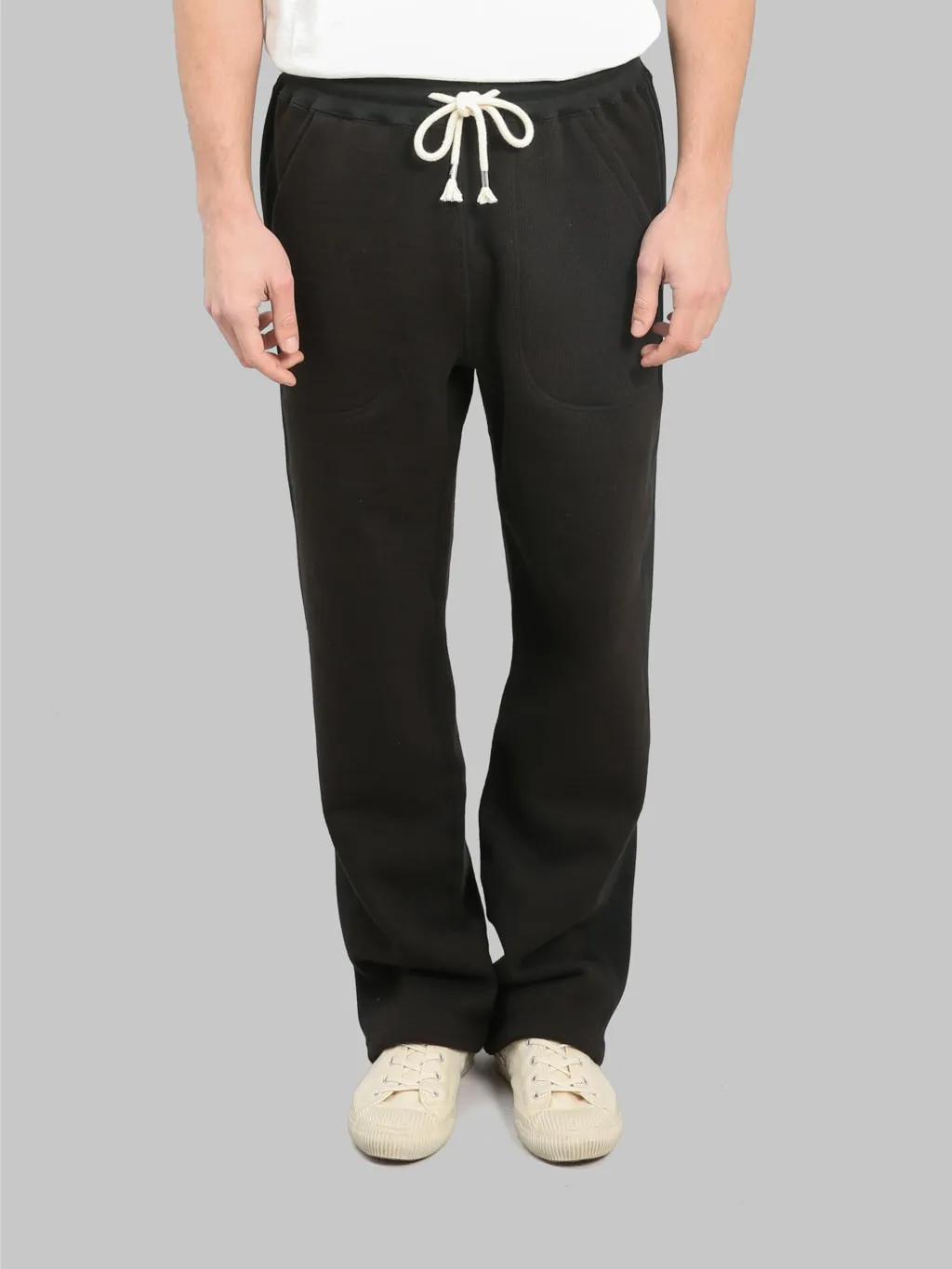 Wonder Looper 876gsm Double Heavyweight French Terry Sweatpants Sumi Black
