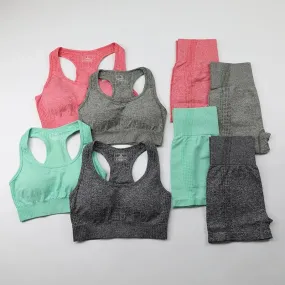 Workout Clothes For Women Yoga Sports Suits Sport Bra Top High Waist Fitness Shorts 2-Piece Gym Set Running Sportswear