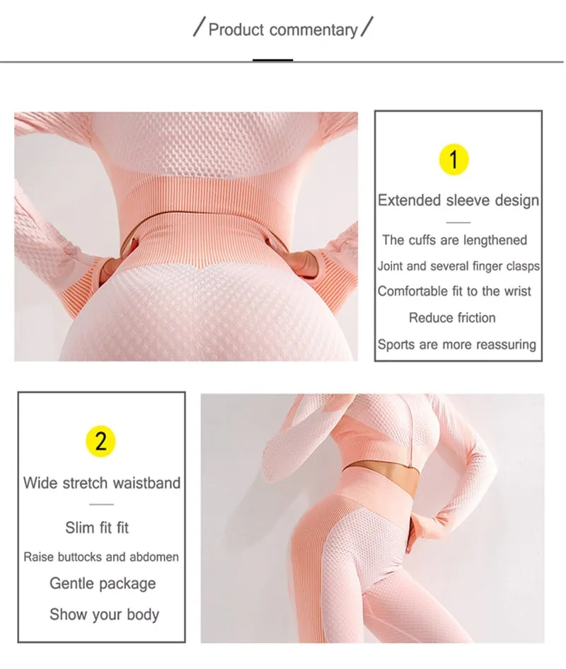 Workout Yoga Sets Female Sport Gym Suit