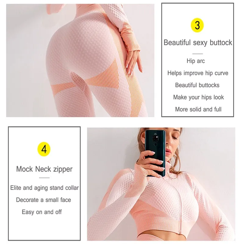 Workout Yoga Sets Female Sport Gym Suit