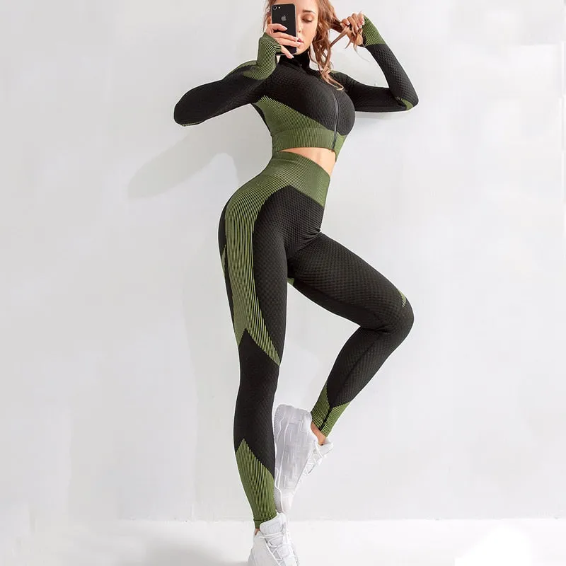 Workout Yoga Sets Female Sport Gym Suit