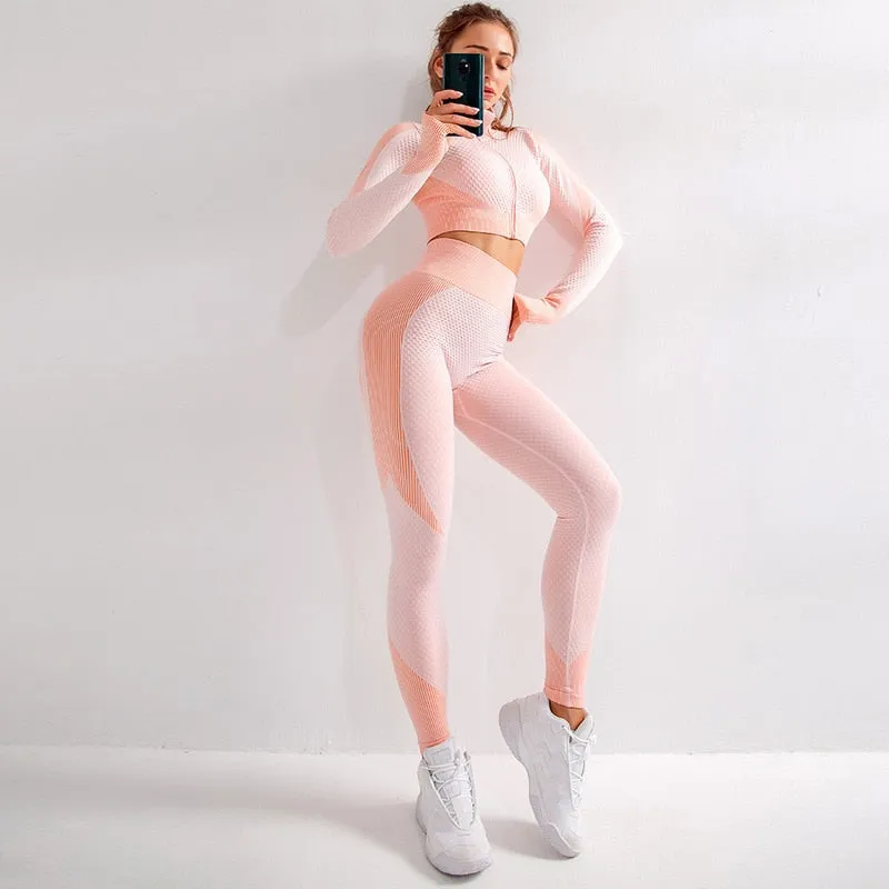 Workout Yoga Sets Female Sport Gym Suit