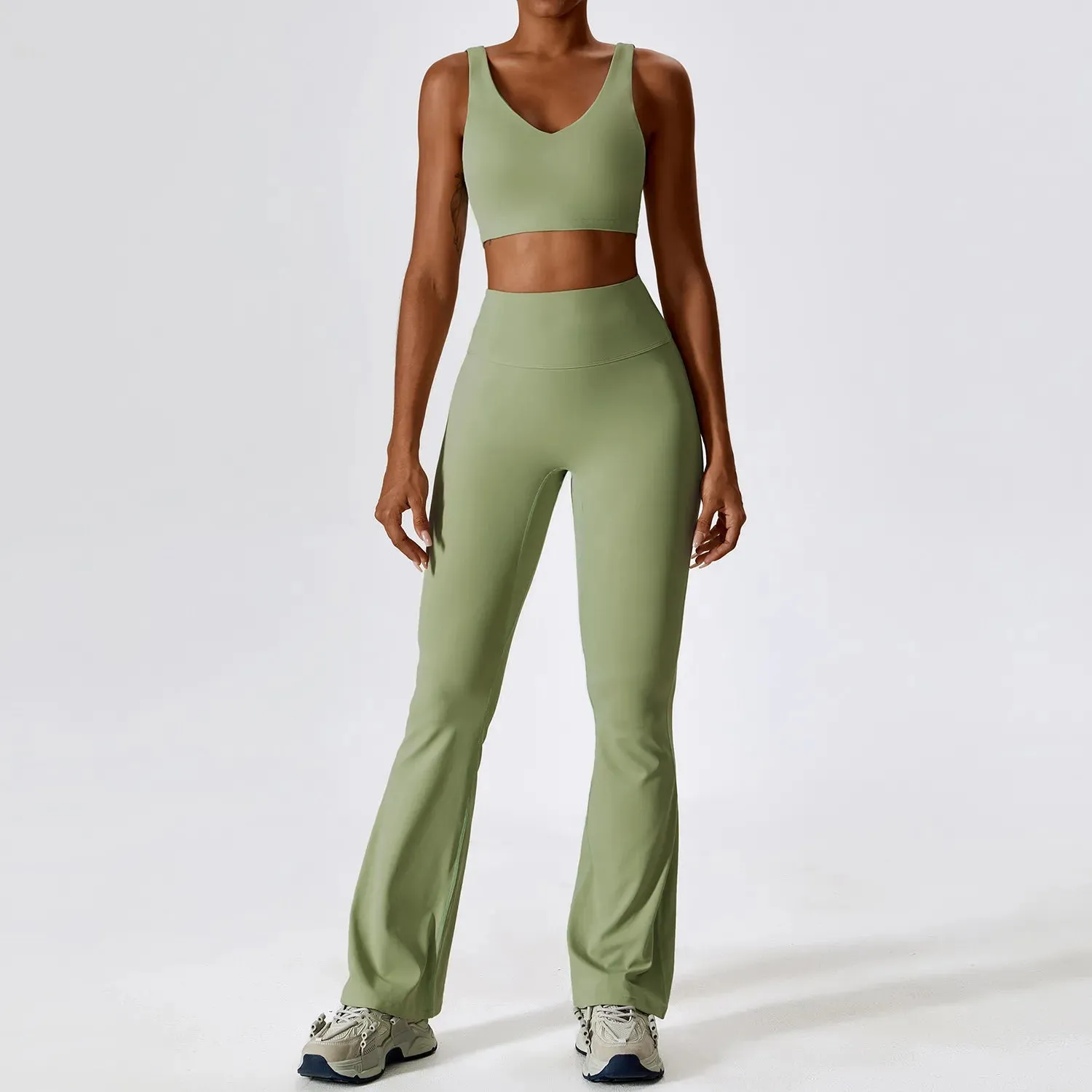Yoga Set 2 PCS Seamless Women Sportswear - Athletic Wear for Fitness