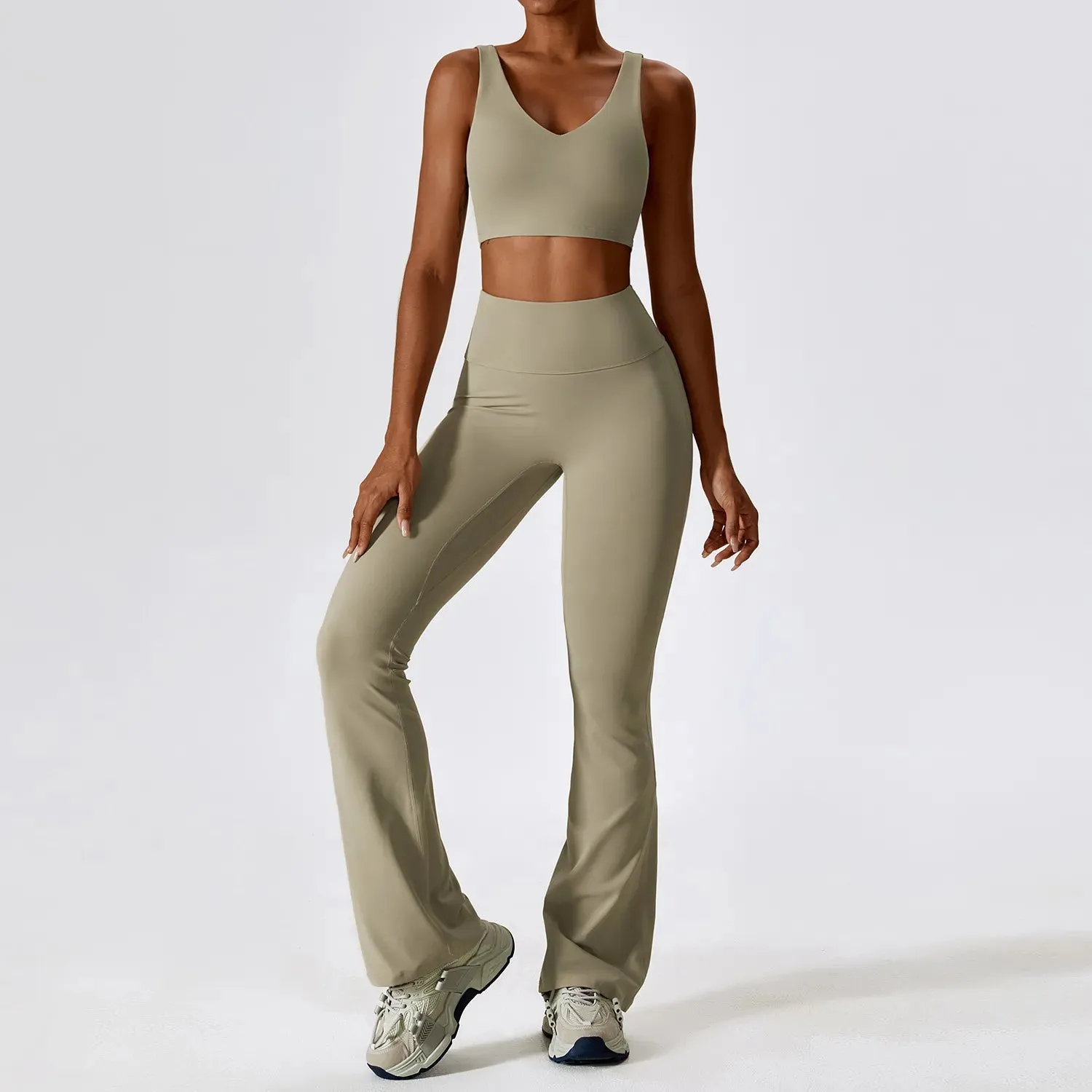 Yoga Set 2 PCS Seamless Women Sportswear - Athletic Wear for Fitness