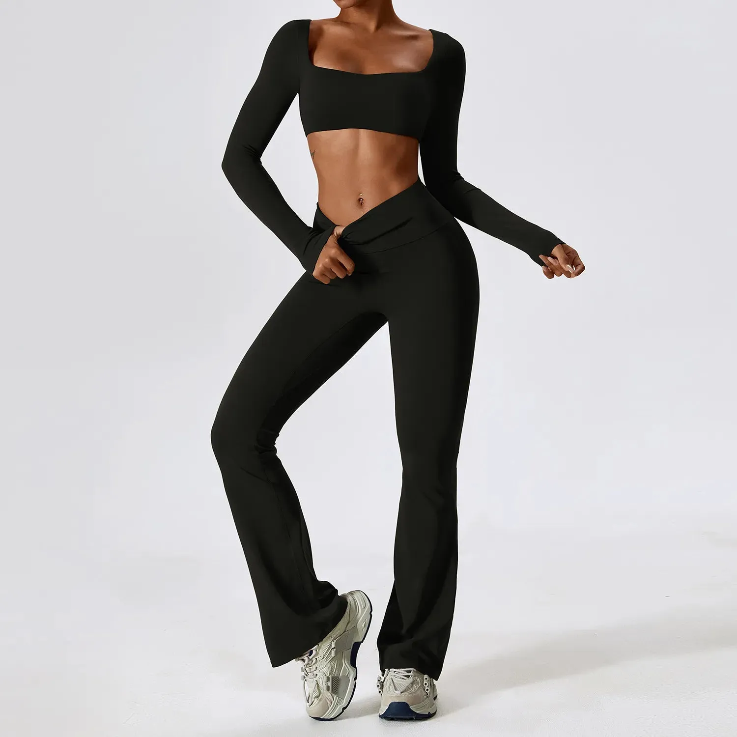 Yoga Set 2 PCS Seamless Women Sportswear - Athletic Wear for Fitness