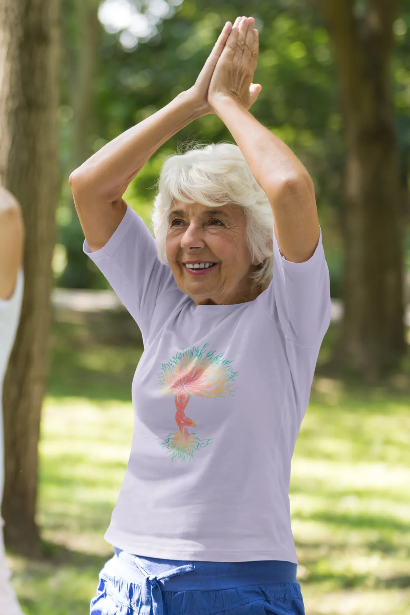 Yoga Tree Printed T-shirt for women