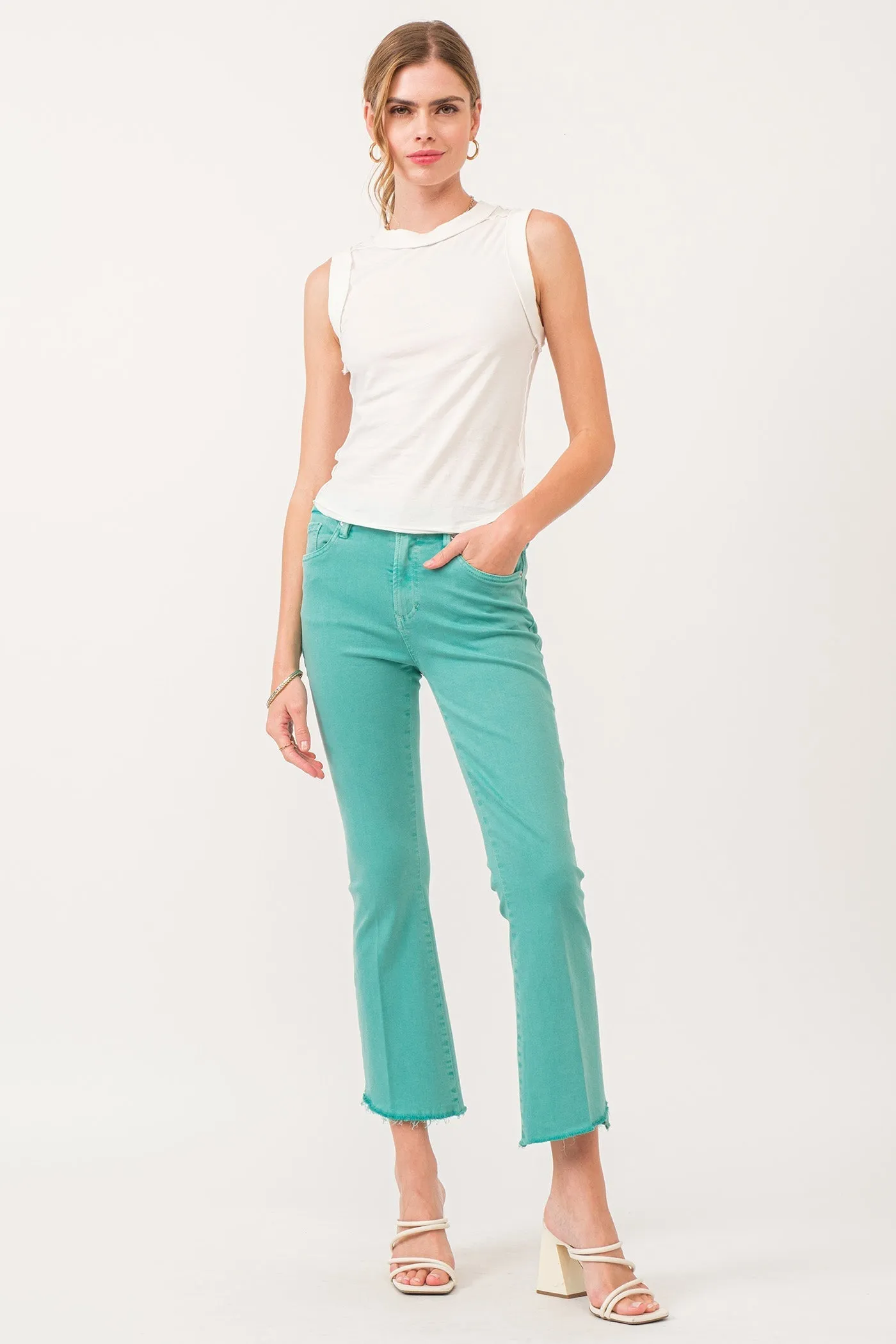 Zoe Raw Edge Tank - FINAL SALE